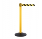 Cement Base Belt Stanchions - BP202M yellow pole